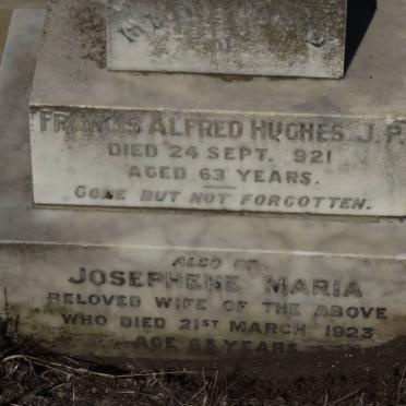 HUGHS Francis Alfred -1921 &amp; Josephene Maria -1923