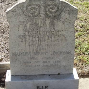 JACKSON George -1932 &amp; Martha Mary DRUCE 1861-1948