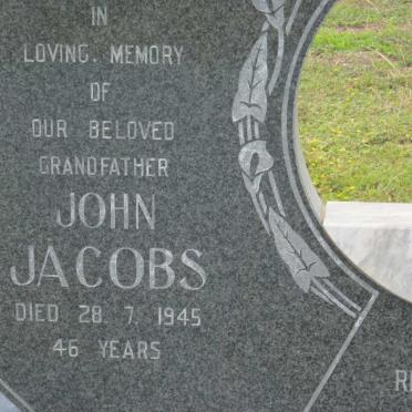 JACOBS John -1945 &amp; Sophia -1954 :: JACOBS Hazel Njiyela 1931-1987