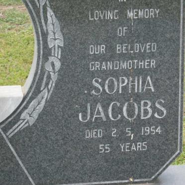 JACOBS John -1945 &amp; Sophia -1954 :: JACOBS Hazel Njiyela 1931-1987