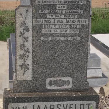 JAARSVELDT Martinus J., van 1932-1958
