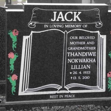 JACK Thandiwe Nokwakha Lillian 1933-2010