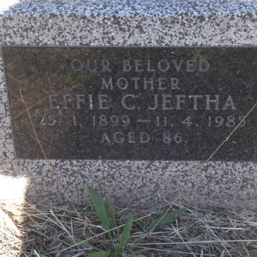 JEFTHA Effie C. 1899-1985