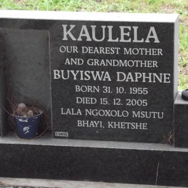 KAULELA Buyiswa Daphne 1955-2005