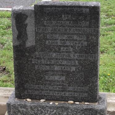 KANNEMEYER Herry Andrew -1931 &amp; Dorothy Josephine -1959