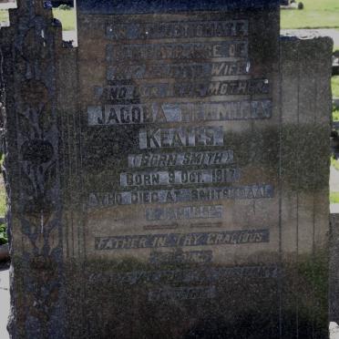 KEATES Jacoba Hermina nee SMITH 1917-1952