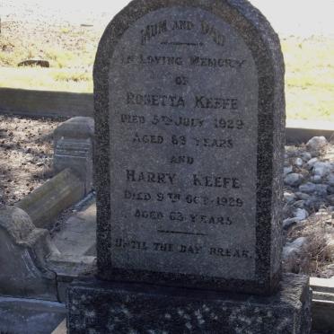 KEEFE Rosetta -1929 &amp; Harry -1929