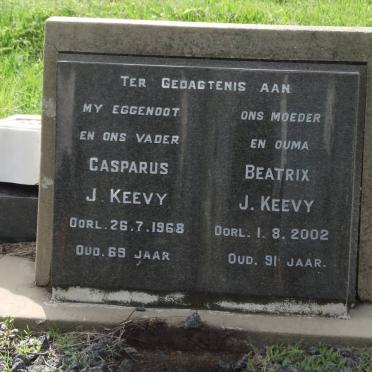 KEEVY Casparus J. -1968 &amp; Beatrix J. -2002