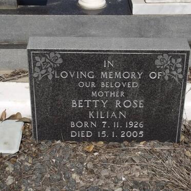 KILIAN Betty Rose 1926-2005