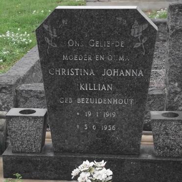 KILLIAN Christina Johanna nee BEZUIDENHOUT 1919-1956