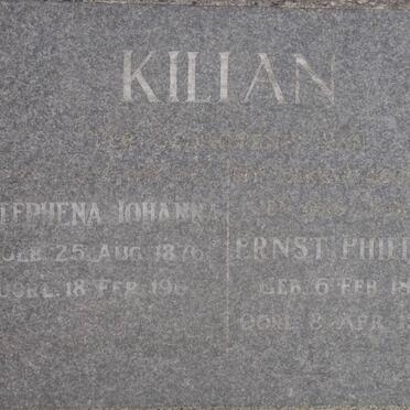KILIAN Stephena Johanna 1876-1962 &amp; Ernest Philippus 1877-1956