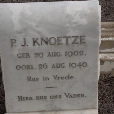 KNOETZE P.J. 1902-1940