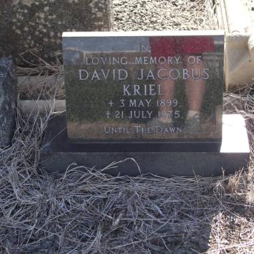 KRIEL David Jacobus 1899-1975