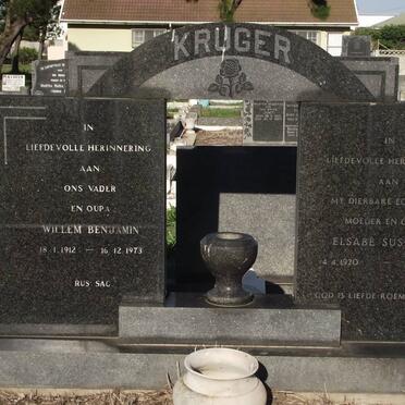 KRUGER Willem Benjamin 1912-1973 &amp; Elsabé Susanna 1920-1971
