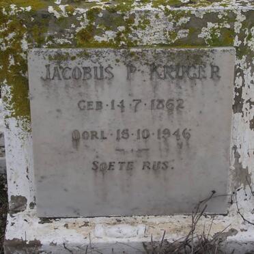 KRUGER Jacobus P. 1862-1946