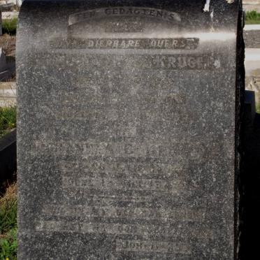 KRUGER Johanna R.T. BOTHA 1871-1945 &amp; Johannes C. 1864-1945