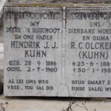 KUHN Hendrik J.J. 1886-1960 :: OLCKERS R.C. nee KUHN 1889-1981