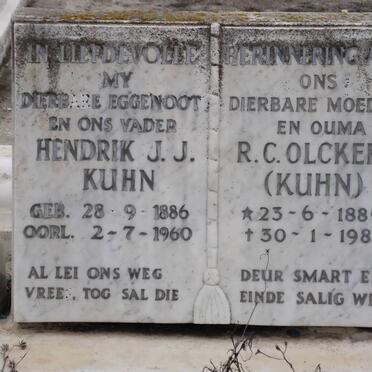 KUHN Hendrik J.J. 1886-1960 :: OLCKERS R.C. nee KUHN 1889-1981