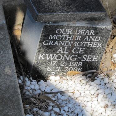 KWONG-SEE Alice 1918-2006