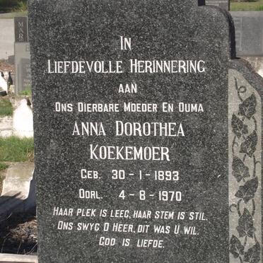 KOEKEMOER Anna Dorothea 1893-1970