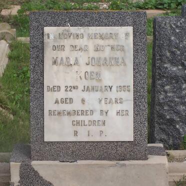KOEN Maria Johanna -1955