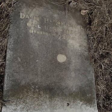 KOEKEMOER David P. -1924