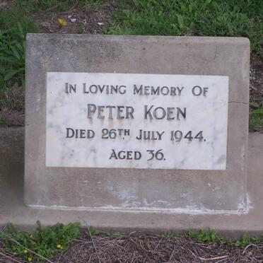 KOEN Peter -1944