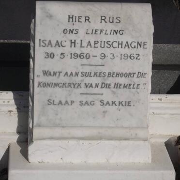 LABUSCHAGNE Isaac H. 1960-1962