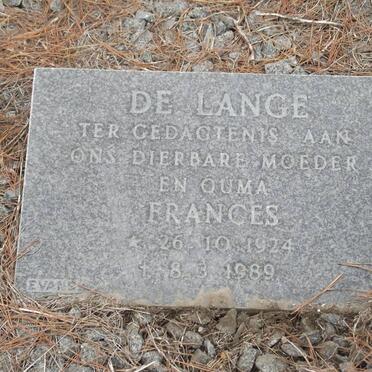 LANGE Frances, de 1924-1989