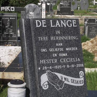 LANGE Hester Cecielia, de 1935-2008