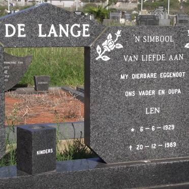LANGE Len, de 1929-1989