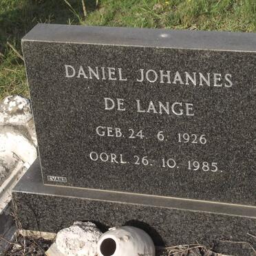 LANGE Daniel Johannes, de 1926-1985