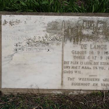 LANGE Mattheus Johannes, de 1865-1941 &amp; Johanna Fransina 1880-1951