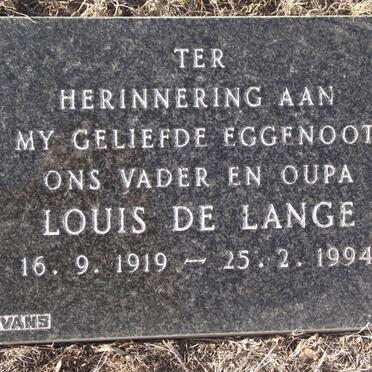 LANGE Louis, de 1919-1994