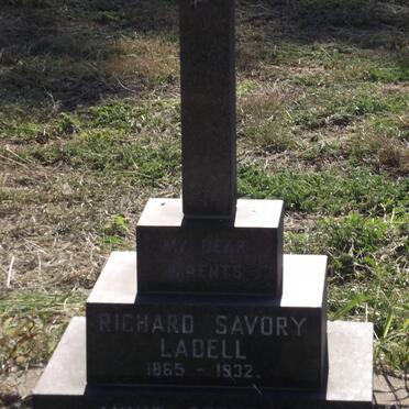 LADELL Richard Savory 1965-1932 &amp; Annie Gertrude 1889-1977