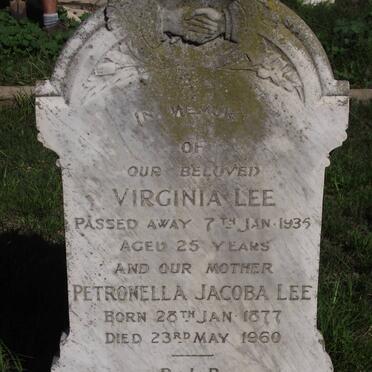 LEE Virginia -1935 :: LEE Petronella Joacoba 1877-1960