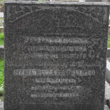 LLOYD Abraham W. 1862-1932 &amp; Maria Elizabeth VERMAAK 1888-1952