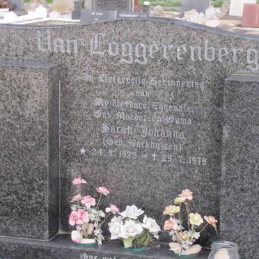 LOGGERENBERG Sarah Johanna, van nee BARKHUIZEN 1922-1978