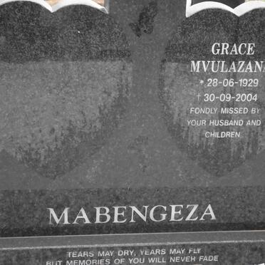 MABENGEZA Grace Mvulazana 1929-2004