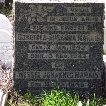 MARAIS Dorothea Susanna 1942-1943 :: MARAIS Wessel Johannes 1945-1958