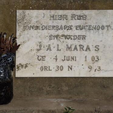 MARAIS J.A.L.1903-1943