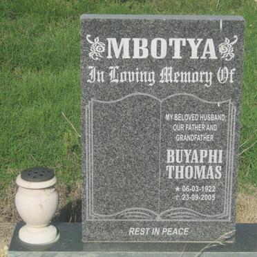 MBOTYA Buyaphi Thomas 1922-2005