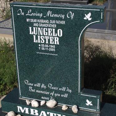 MBATYOTI Lungelo Lister 1945-2005