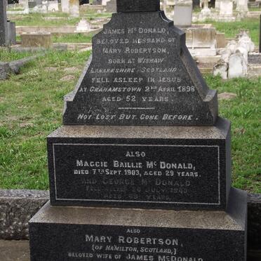 Mc DONALD :: ROBERTSON