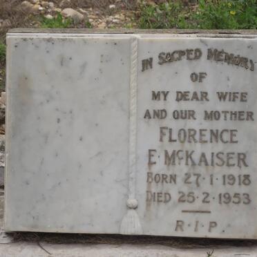 Mc KAISER Florence E. 1918-1953