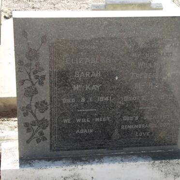 Mc KAY Elizabeth Sarah -1941 &amp; William Frederick -1970
