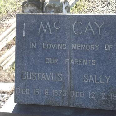Mc CAY Gustavus -1973 &amp; Sally -1951