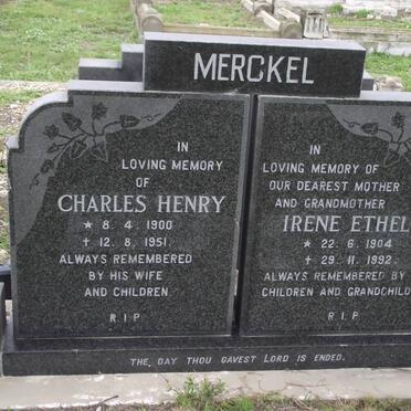 MERCKEL Charles Henry 1900-1951 &amp; Irene Ethel 1904-1992