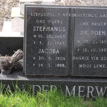 MERWE, van der Surnames :: Vanne