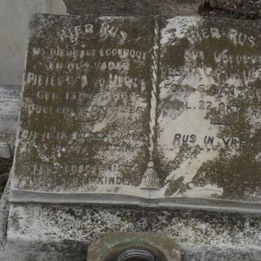 MERWE Pieter W.A., v.d. 1864-1936 &amp; Helena C.P. 1868-1958